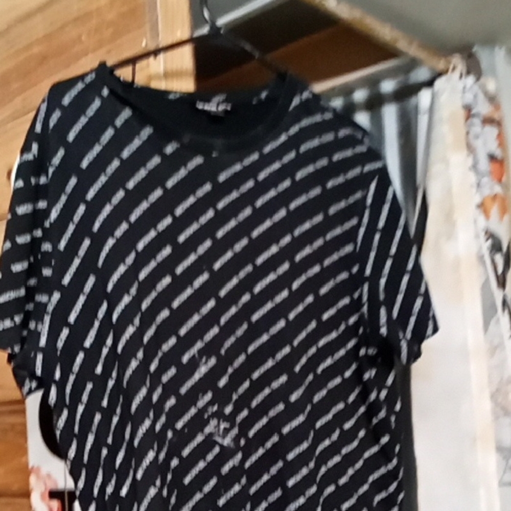 MICHAEL Michael Kors Black and White Logo Top